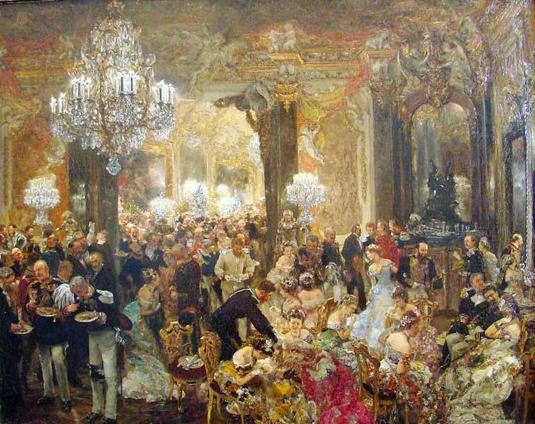 Monticelli, Adolphe-Joseph Das Ballsouper oil painting image